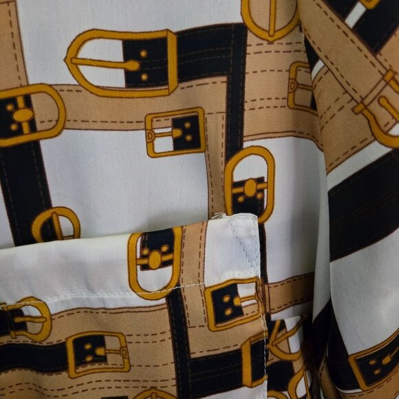 Outback Red Stunning Equestrian Button Down Blouse Size M - Picture 3 of 6